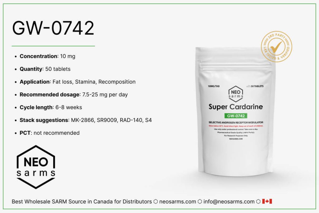GW-0742 Super Cardarine SARM Cheat Sheet